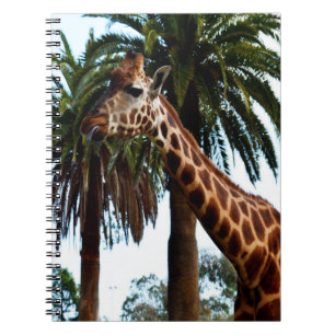 Funny Giraffe Raspberry Notitieboek