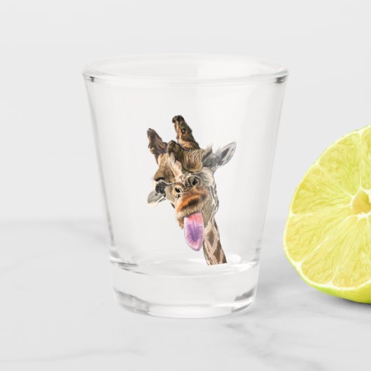 Funny Giraffe Shot Glass Gift Glas (Voorkant)
