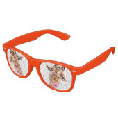 Funny Giraffe Sunglasses Retro Zonnebril (Gekanteld)