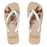 Funny Giraffe Teenslippers Smile - Kies kleuren