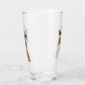Funny Giraffe Tongue Out and Playful Wink - Fun Glas (Links)