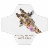 Funny Giraffe Tongue Out and Playful Wink - Smile Voetbal (Enkel)