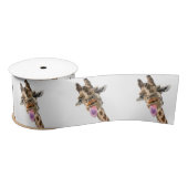Funny Giraffe Tongue Out en Playful Wink Cartoon Lint (Spoel)
