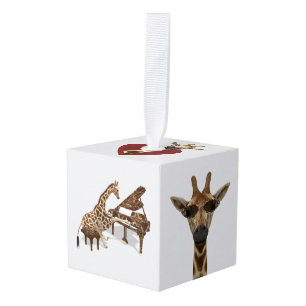 Funny Giraffes Kubus Ornament