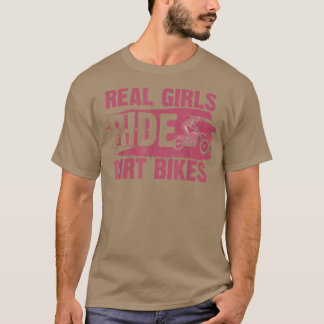 Funny Girl Dirt Bike Art voor de sport van vrouwen T-shirt