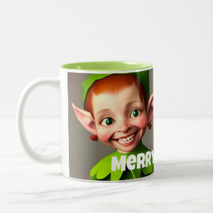 Funny Girl Elf Merry Mok voor kerstmis