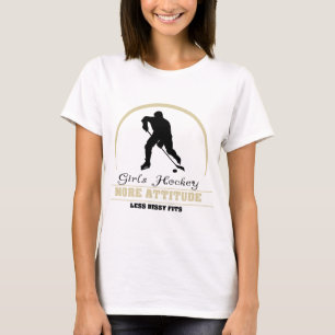 Funny Girls Hockey Meer Attitude T-shirt