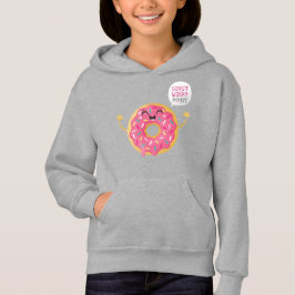 Funny Girls Hoodie Paars Donut Zorgen