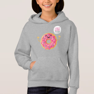 Funny Girls Hoodie Paars Donut Zorgen