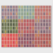 Funny Girly Mustache 2 Cadeaupapier (Vlak)