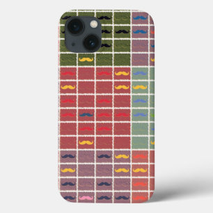 Funny Girly Mustache 2 iPhone 13 Hoesje
