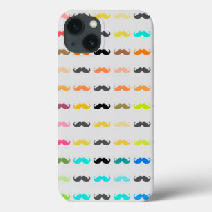 Funny Girly Mustache 4 iPhone 13 Hoesje
