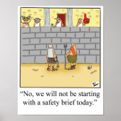 Funny Gladiator Safety Brief Poster (Voorkant)