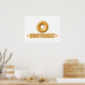 Funny Glazed Donut Lover Poster (Keuken)