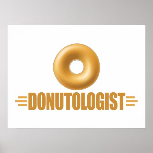 Funny Glazed Donut Lover Poster (Voorkant)
