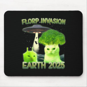 Funny Glerp Glorp Funny Alien Cat Meme Muismat