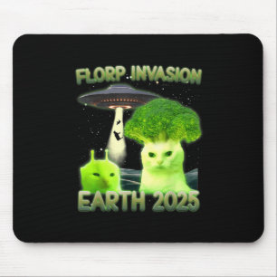 Funny Glerp Glorp Funny Alien Cat Meme Muismat