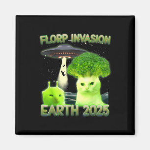 Funny Glerp Glorp Funny Alien Cat Meme T-s Magneet