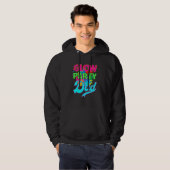 Funny Glow Squad Colorful Splash Retro Hoodie (Voorkant volledig)