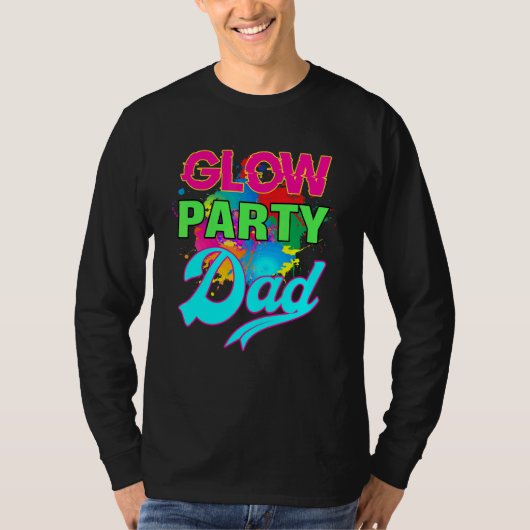 Funny Glow Squad Colorful Splash Retro T-shirt (Voorkant)