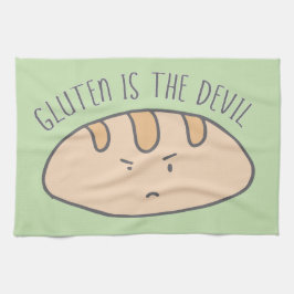 Funny Gluten is de Devil Kitchen Towel Theedoek
