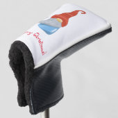 Funny gnome golfheadcover (3/4 voorkant)