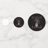 Funny Gnome Merry Kerstmis Confetti (Voorkanten)