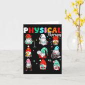 Funny Gnome Physical Therapy Pt Physical Therast C Kaart (Gele Bloem)