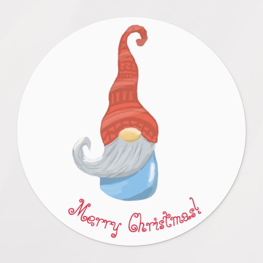 Funny Gnome Retour Adreslabels – Schattigee Gnome Labels (Design 1)