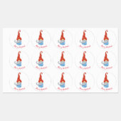 Funny Gnome Retour Adreslabels – Schattigee Gnome Labels (Vel)