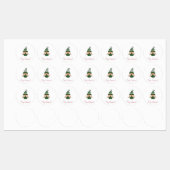 Funny Gnome Retour Adreslabels – Schattigee Gnome Labels (Vel)