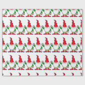 Funny gnomen cadeaupapier (Vlak)