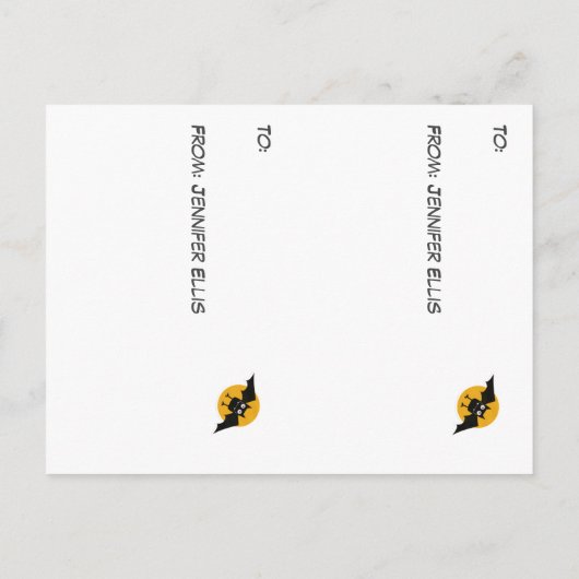 Funny Gnomes School Party Carte d'Halloween (Dos)