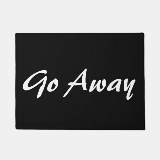 Funny Go Away Welcome Mat (Voorkant)