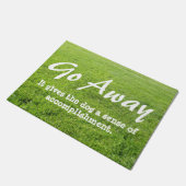 Funny Go Away Welcome Mat - dog (Schuin)