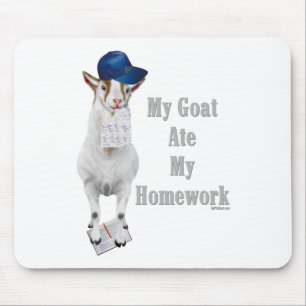Funny Goat Ate Mijn thuiswerk Muismat