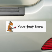 Funny Goat die banjo speelt Bumpersticker (Op auto)