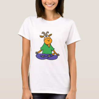 Funny Goat Doing Lotus Position Yoga T-shirt
