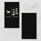Funny Goat Farmer Humor Farming Visitekaartje (Voorkant / Achterkant)