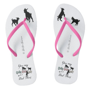 FUNNY GOAT GEZEGDE   Crazy Goat Lady Cool Pastels Teenslippers