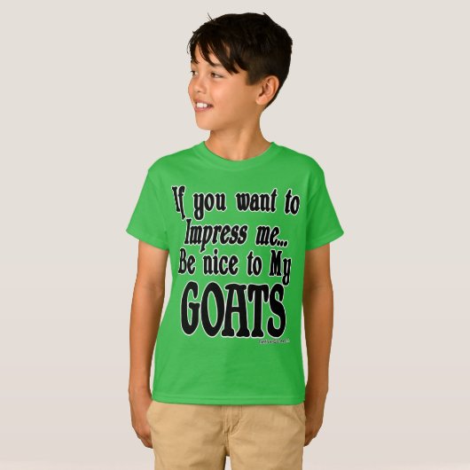 Funny Goat Gezegde T-shirt (Voorkant volledig)