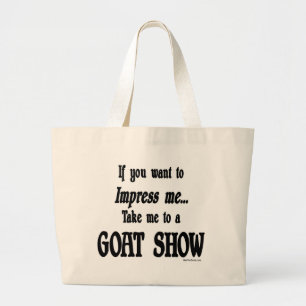 Funny Goat Gezegden Grote Tote Bag