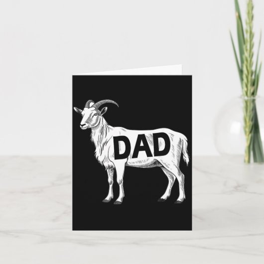 Funny Goat Gift Dad Sarcastic Graphic  Kaart (Voorkant)