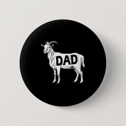 Funny Goat Gift Dad Sarcastic Graphic  Ronde Button 5,7 Cm (Voorkant)