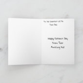 Funny Goat Greatest Dad Of All Time beroemd gemaak Kaart (Binnen)