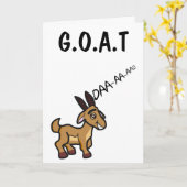 Funny Goat Greatest Dad Of All Time beroemd gemaak Kaart (Gele Bloem)