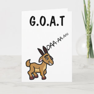 Funny Goat Greatest Dad of all Time Vaderdag Kaart