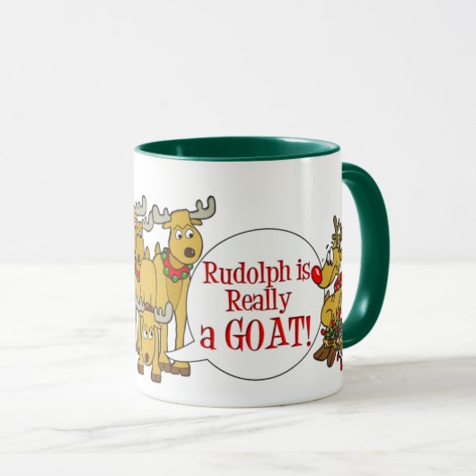 Funny Goat-kerstMok Mok (Voorkant rechts)