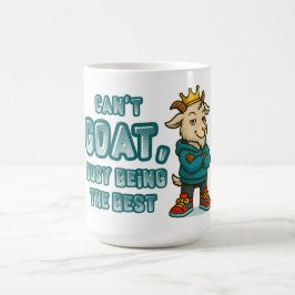 Funny Goat Mug with Crown & Swagger Attitude Koffiemok