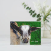 Funny Goat Parody Briefkaart (Staand voorkant)
